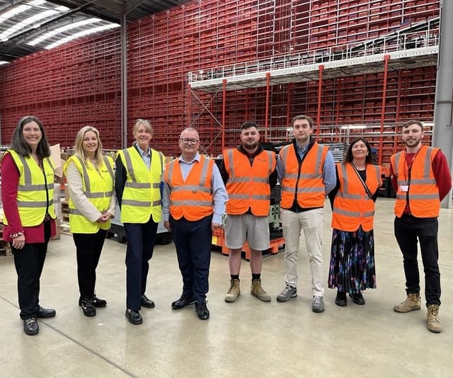 Europa Warehouse visit highlights role of quality jobs in Northamptonshire’s logistics growth