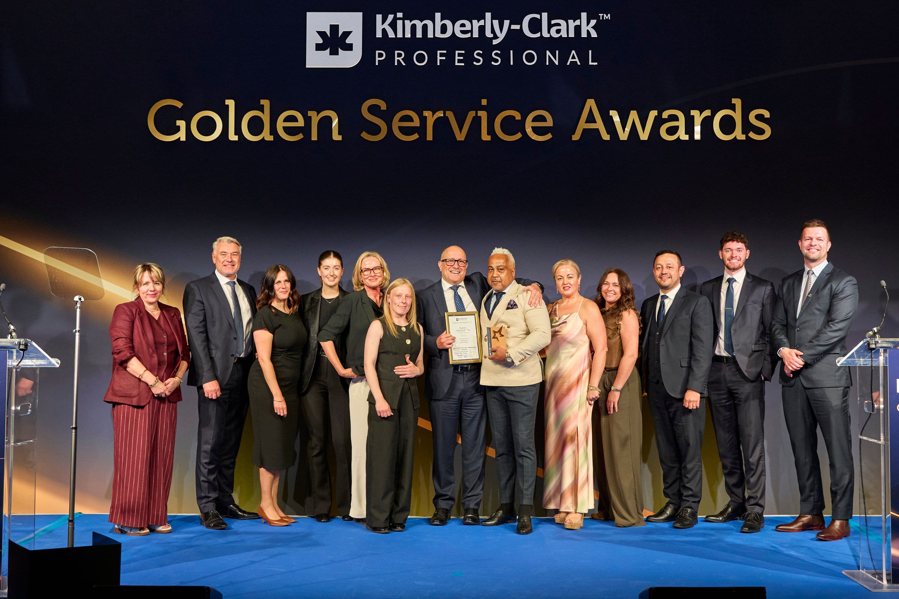 Peartree Cleaning celebrates double win at the Kimberly-Clark Professional Golden Service Awards