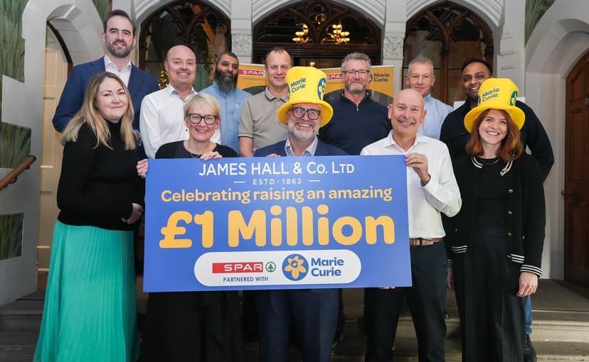 James Hall & Co. Ltd celebrates raising £1 million for Marie Curie